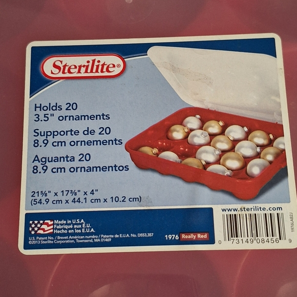 Sterilite 2 Ornament Storage Container - Picture 3 of 6